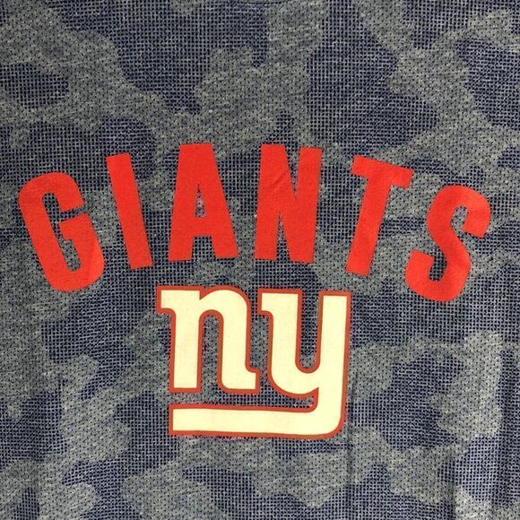 NFL MSX Michael Strahan Camo Giants Short Sleeve Tee - Picture 2 of 7
